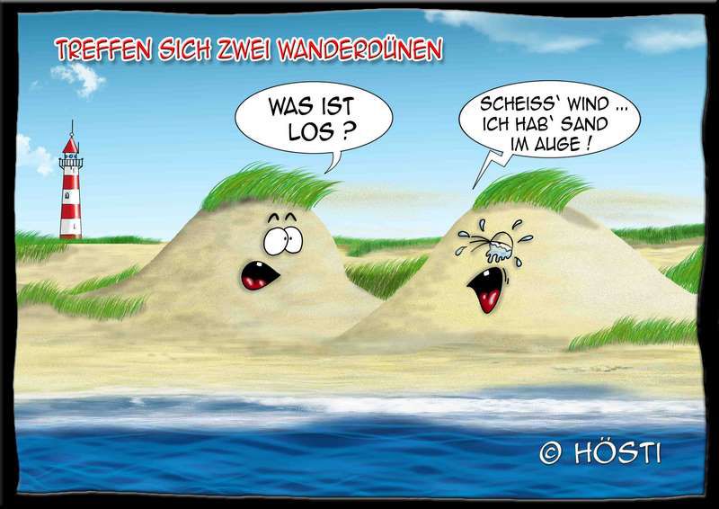 Cartoon Wanderdüne