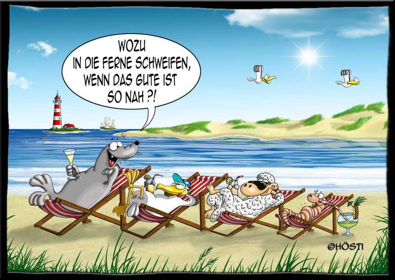 Cartoon Ferne schweifen