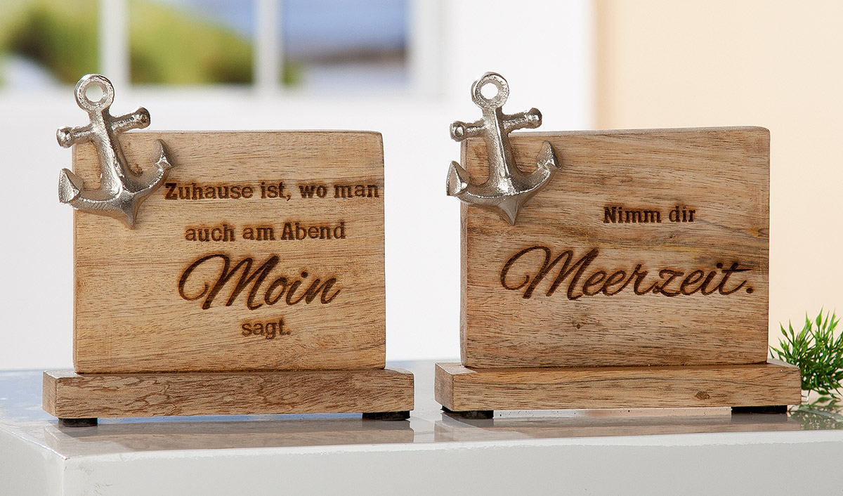 Holz Botschaften "Norden"