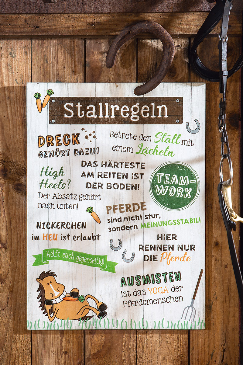 Weisheit &quot;Stallregeln&quot;