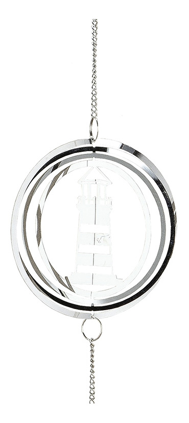 Edelstahl Girlande "Maritim", Leuchtturm