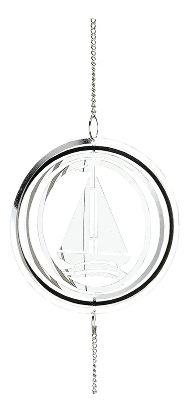 Edelstahl Girlande "Maritim", Segelboot
