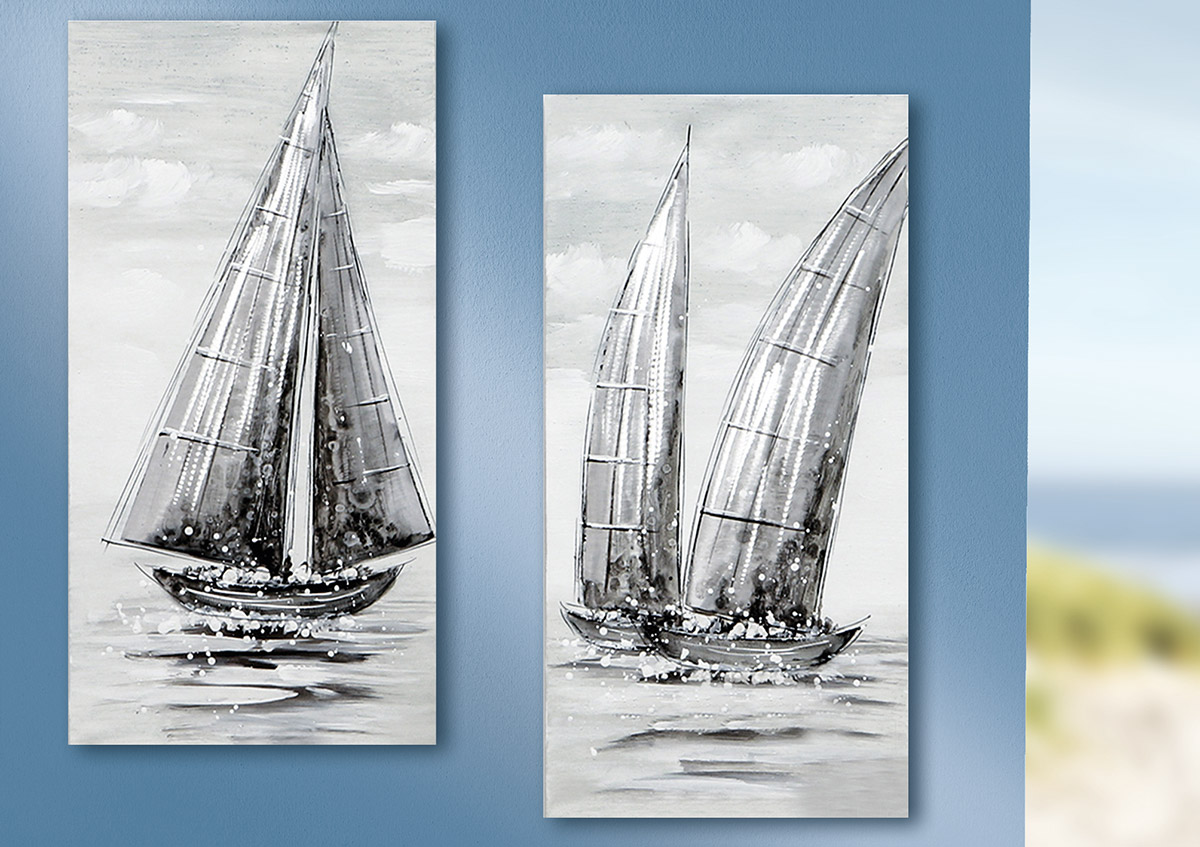 Bild"Regatta", zwei Schiffe