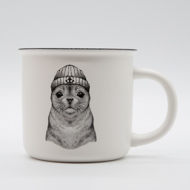 Becher &quot;Robbe/Möwe&quot;