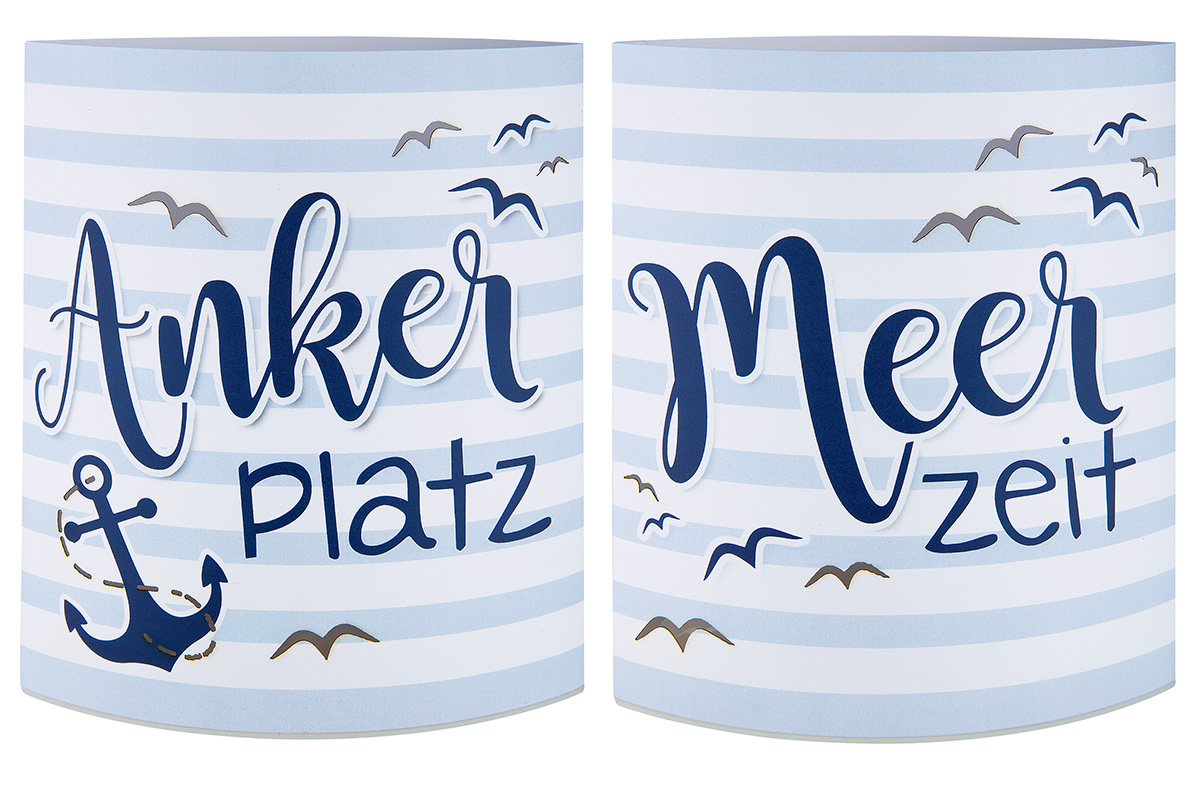 Papier LED Laterne Norden "Ankerplatz"
