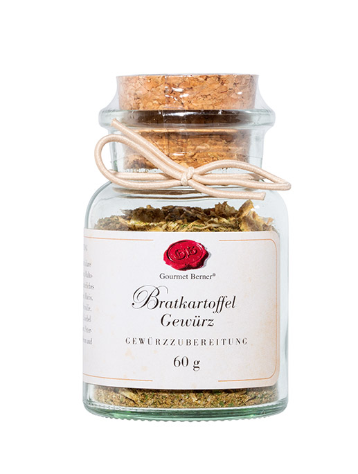 Bratkartoffel Gewürzzubereitung 60g im Korkenglas