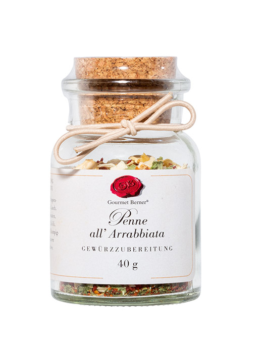 Korkenglas Penne All Arrabbiata