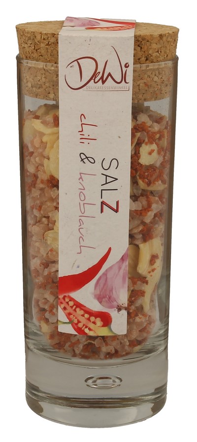 Korkenglas Knoblauch-Chili Salz 70g