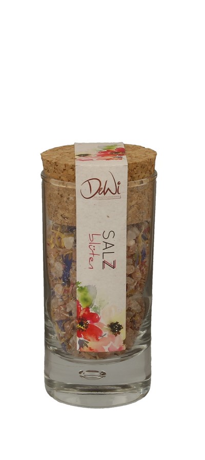 Korkenglas Blütensalz 65g