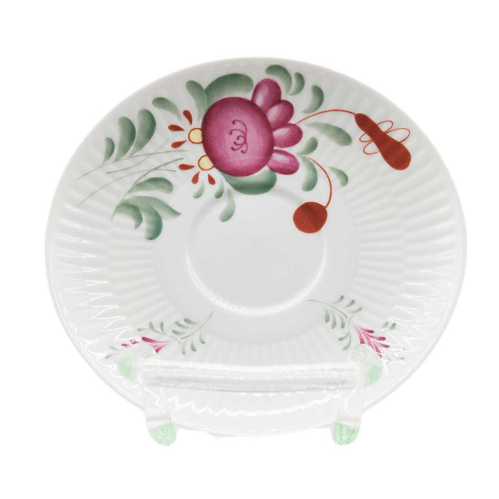 Teeuntertasse groß 14,5 cm Ostfriesenrose (Amina)