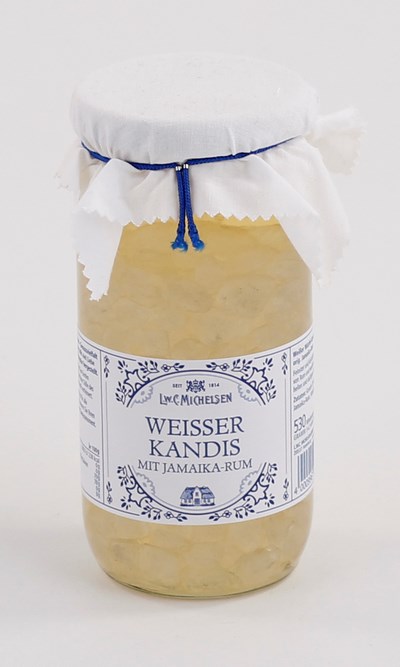 Landhaus Weisser Kandis mit Jamaika-Rum, 530 g
