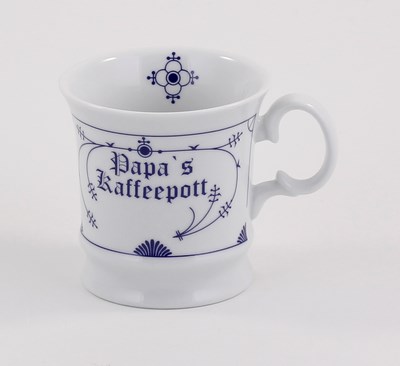 Herrenbecher, Papa´s Kaffeepott (Indisch-Blau-OL)