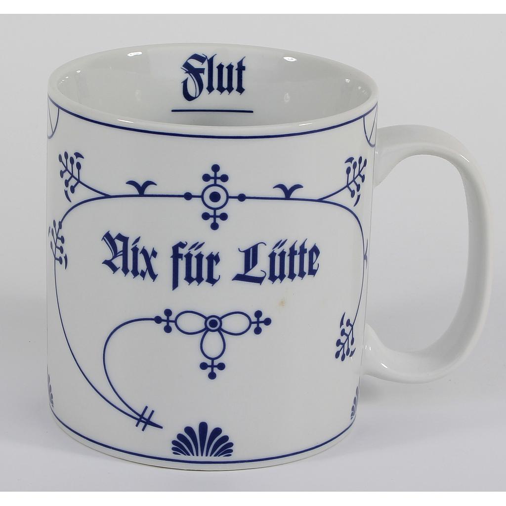 Jumbobecher Ind.-Blau 11.5x10 cm "Nix für Lütte" Ebbe&amp;Flut