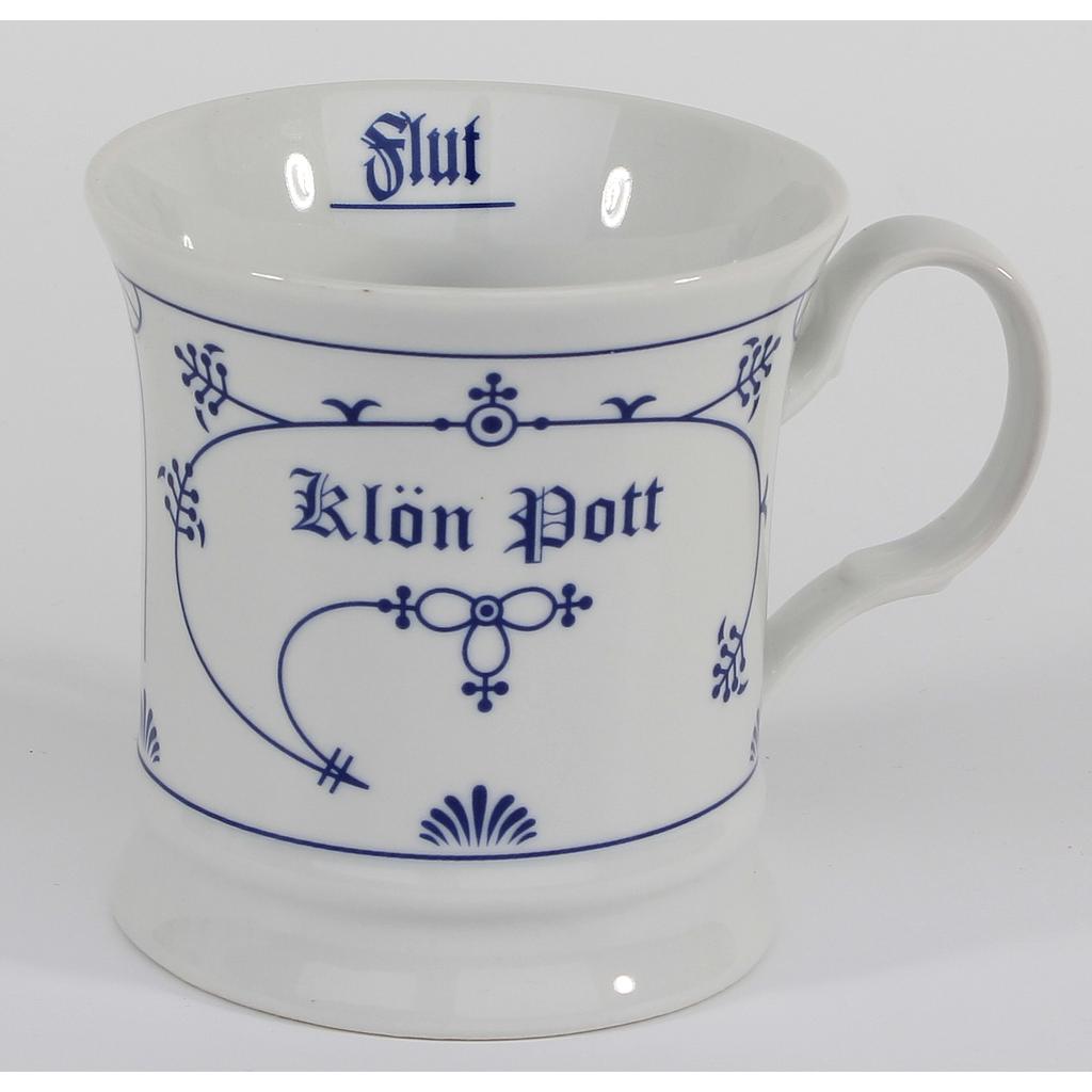 Herrenbecher Ind.-Blau &quot;Klön Pott&quot;  Ebbe &amp; Flut