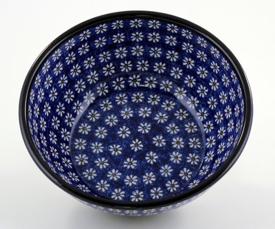 Schüssel 22,5 cm innen&amp;außen bemalt "Dattein"