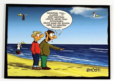 Hösti Postkarte Tauchen