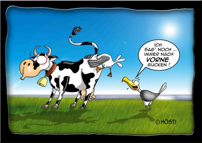 Hösti Postkarte Immer nach vorne gucken