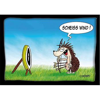 Hösti Postkarte Scheiss Wind