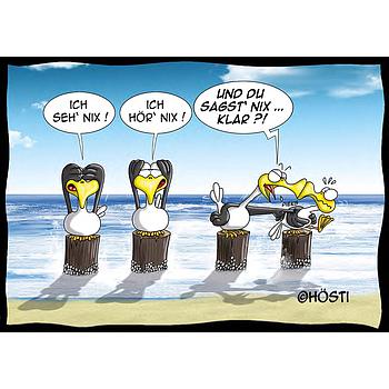 Hösti Postkarte "Du sagst nix"