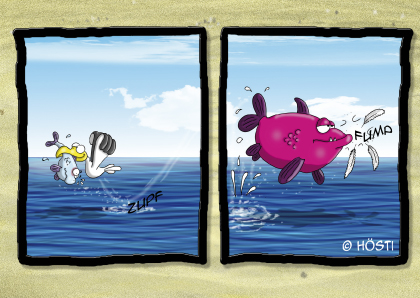 Hösti Postkarte &quot;Shit Happens&quot;