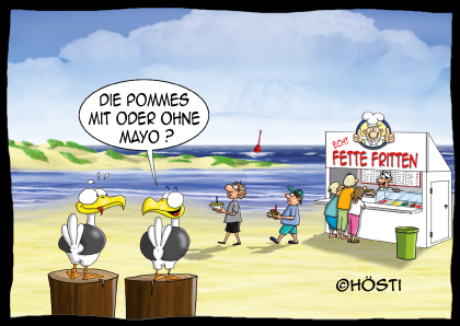 Hösti Postkarte &quot;Pommes Mayo&quot;