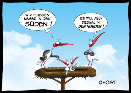 Hösti Postkarte &quot;Ab in den Norden&quot;