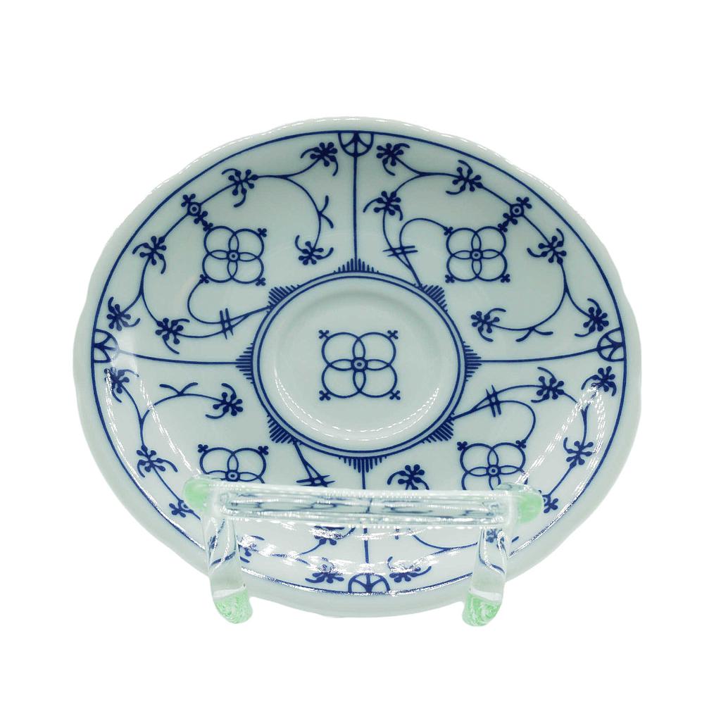 Tee-Untere für Tasse 0,2l, festoniert (gewellter Rand) "Indisch-Blau" (Winterling)