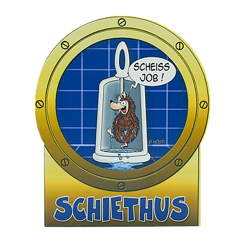 Hösti Schild Schiethus ca.24x20cm MDF