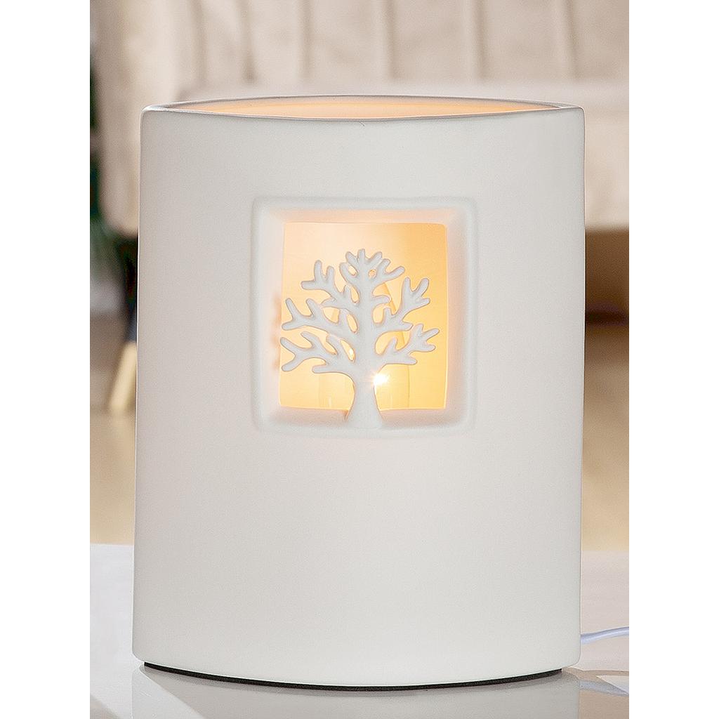 Porzellan Lampe Ellipse &quot;Baum&quot;