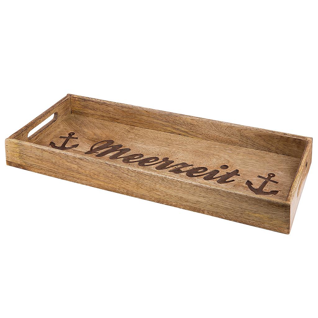 Holz Deko Tablett "Meerzeit"