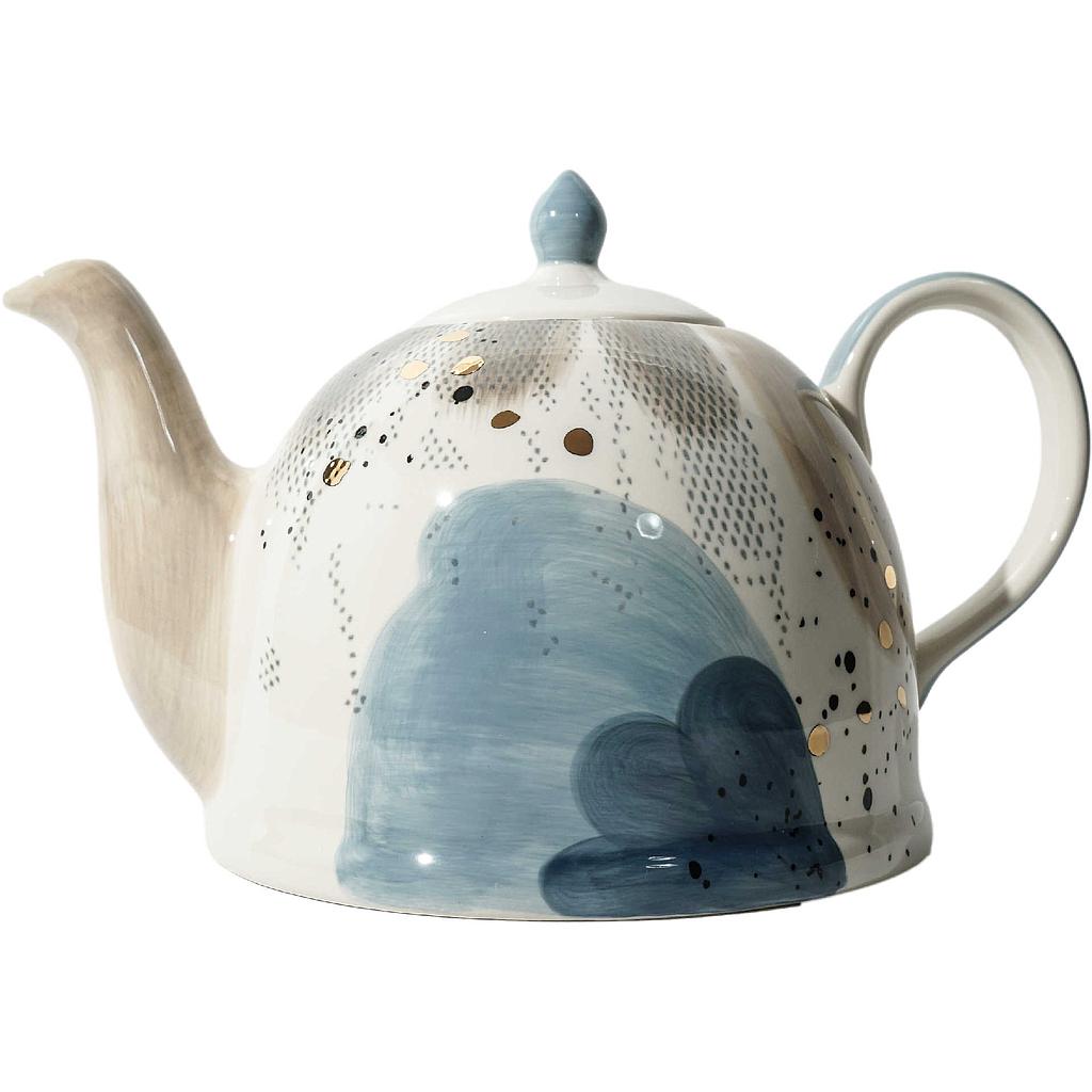 Kanne &quot;Belle&quot; 1,9 l, Keramik mit Goldauflage, H 18 cm, Ø 6,5 cm