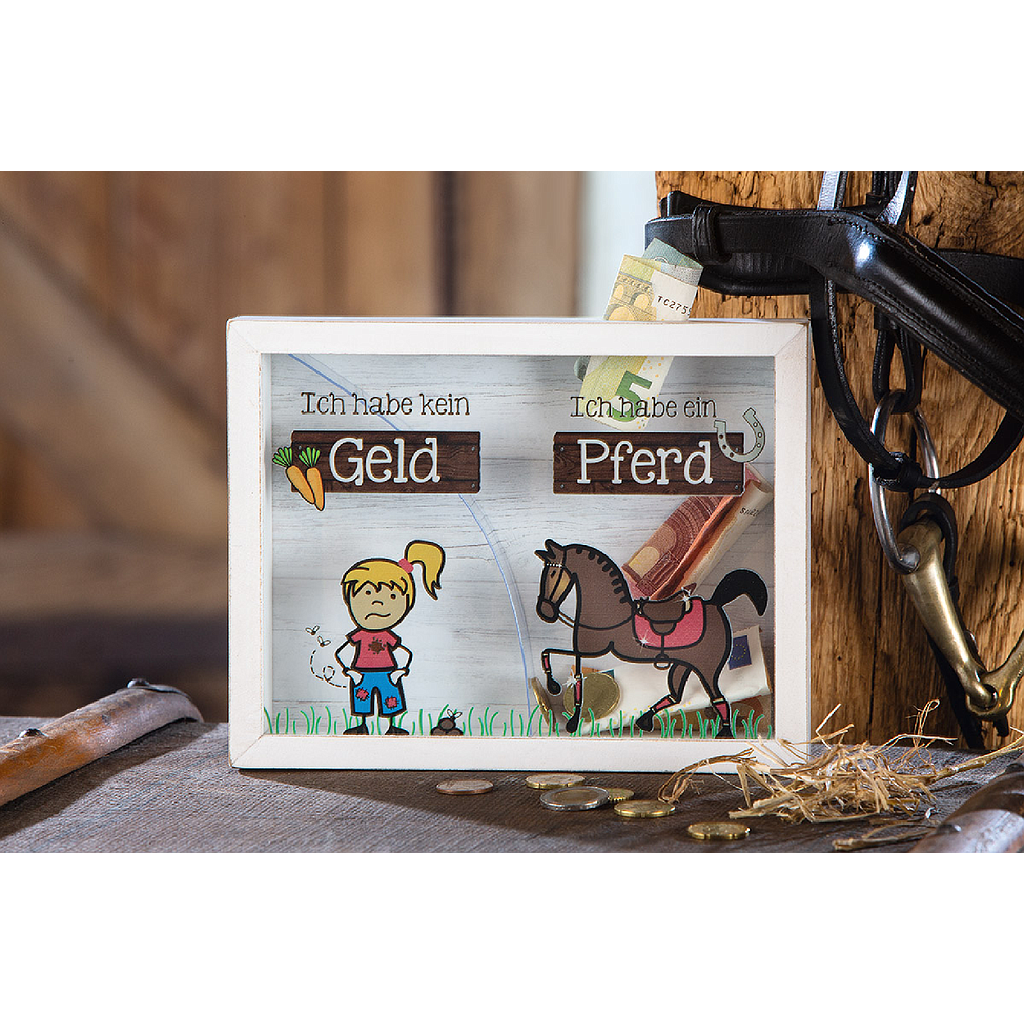 MDF Spardose &quot;Pferdegeld&quot;