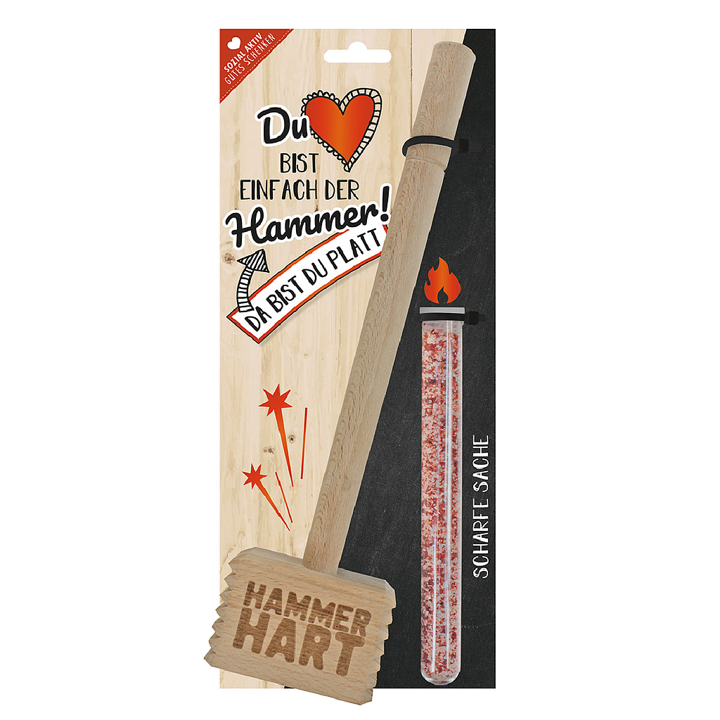 Holz Fleischhammer Du bist...