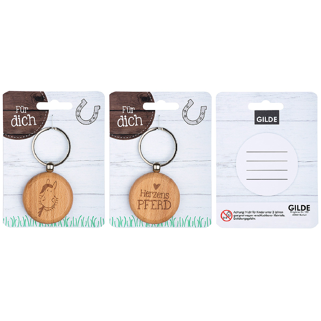 Holz Schlüssela."Herzens Pferd"