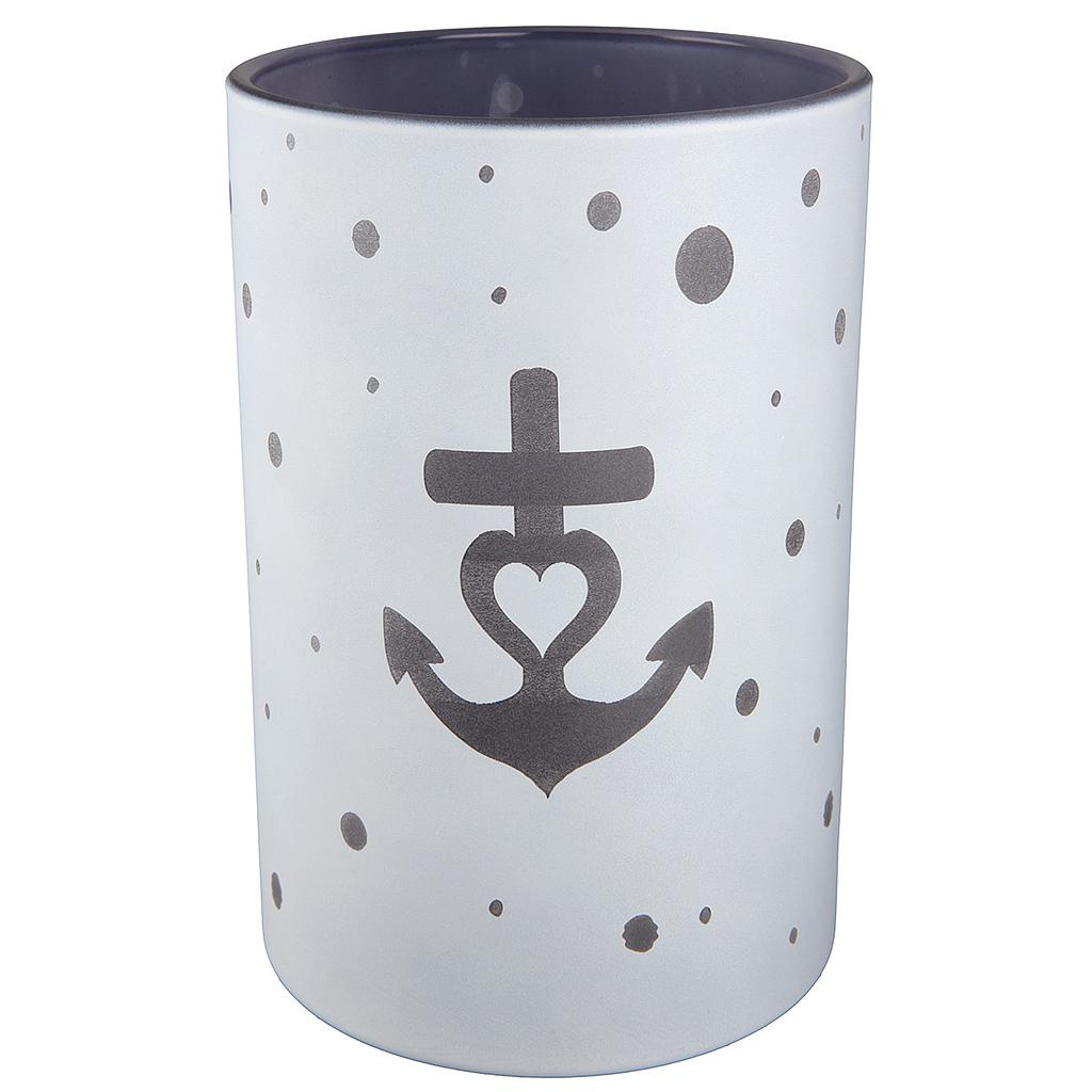 Glas Windlicht &quot;Anker&quot;
