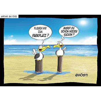 Hösti Postkarte "Parkplatz"