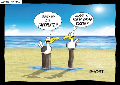 Hösti Postkarte &quot;Parkplatz&quot;