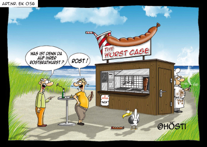Hösti Postkarte "Wurst Case"