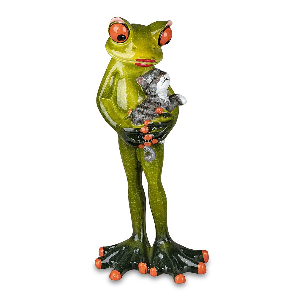 Frosch mit Katze