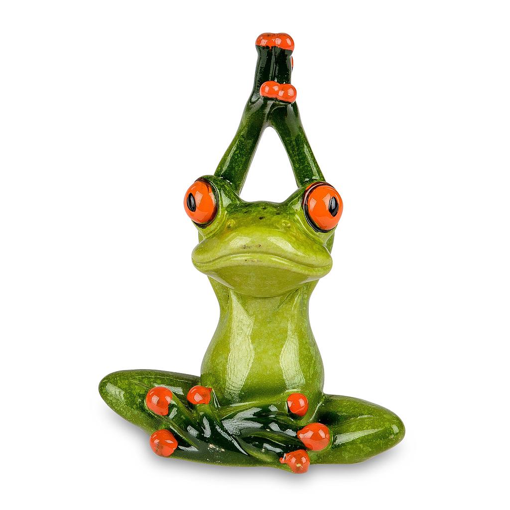 Frosch macht Yoga