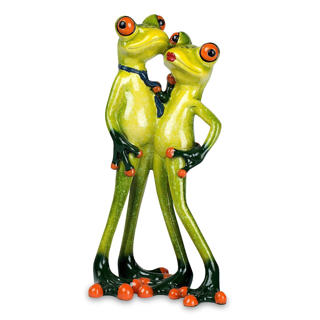 Froschpaar steht zusammen