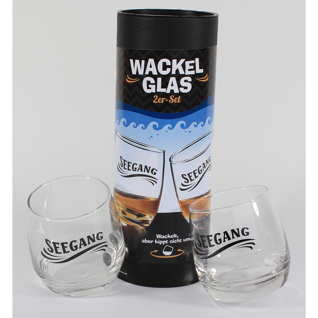 Wackelglas "Seegang" 2er-Set