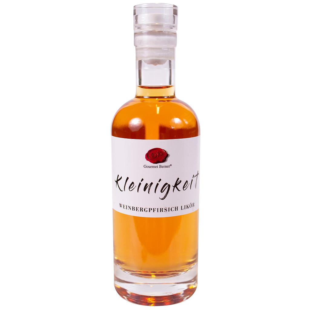 Kleinigkeit, Weinbergpfirsichlikör 0,2l, 20% vol,  Aspektflasche,0,2l 