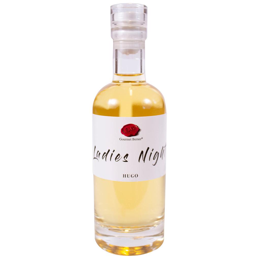 Ladies Night, Hugo- Holunderblütenlikör 15%vol,  Aspektflasche,0,2l 