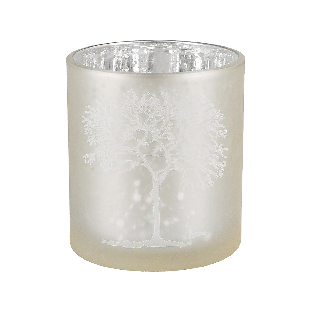 Glas Windlicht "Baum"