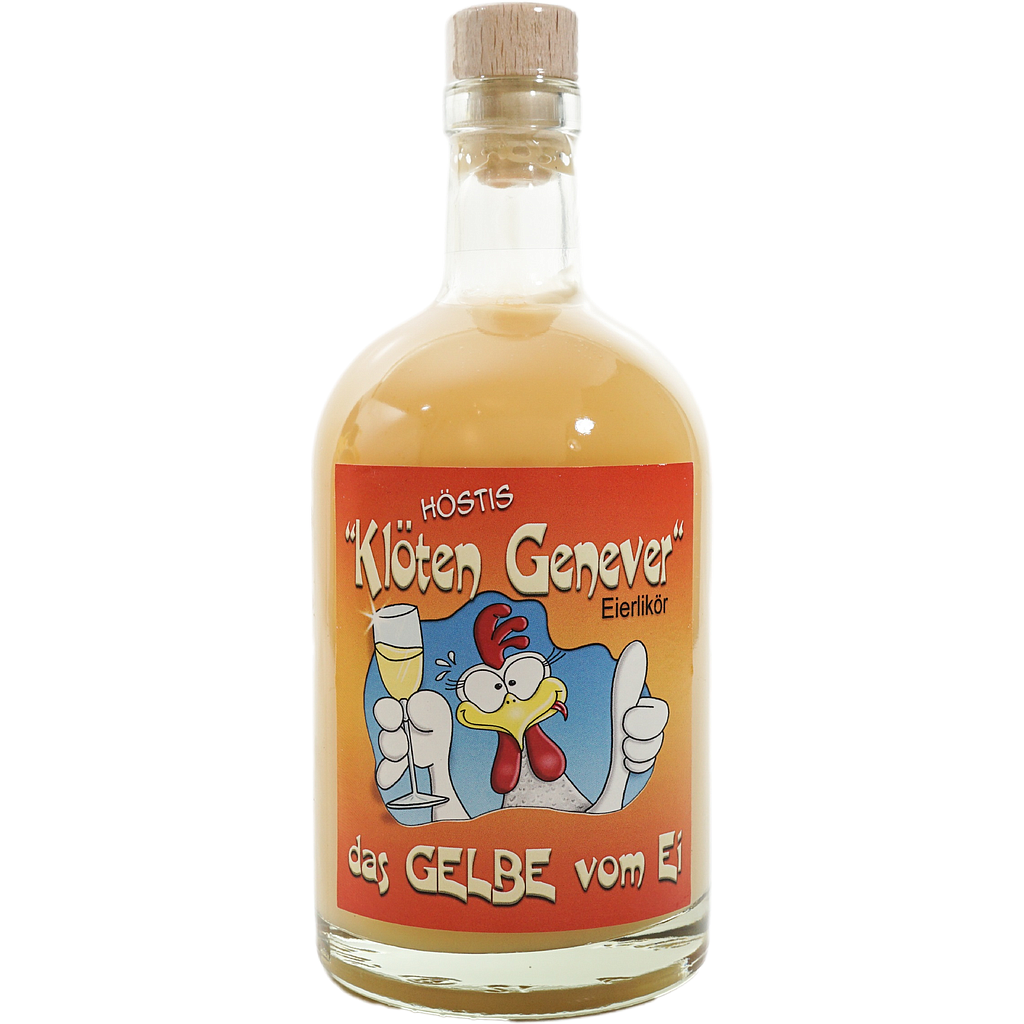 HÖSTIS "Klöten Genever" Eierlikör 0,50 ltr 20% vol