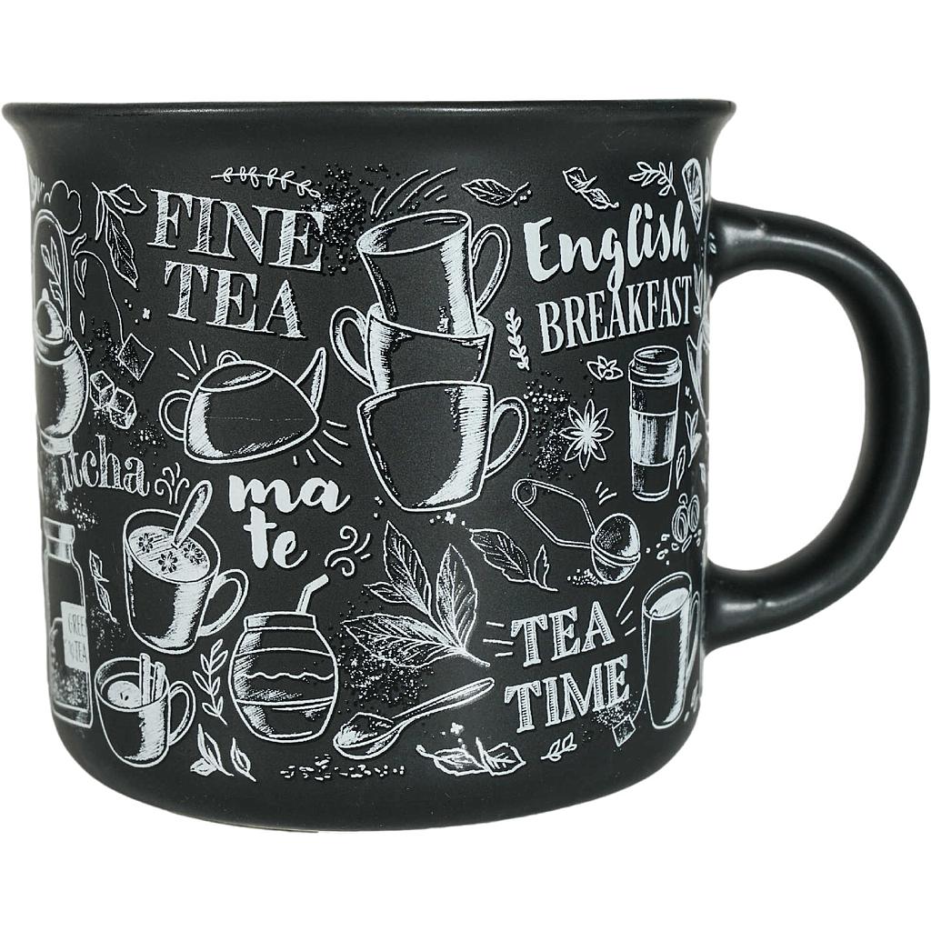 Becher "Noir" New Bone China, matt 0,4 l H 9 cm, Ø 9 cm