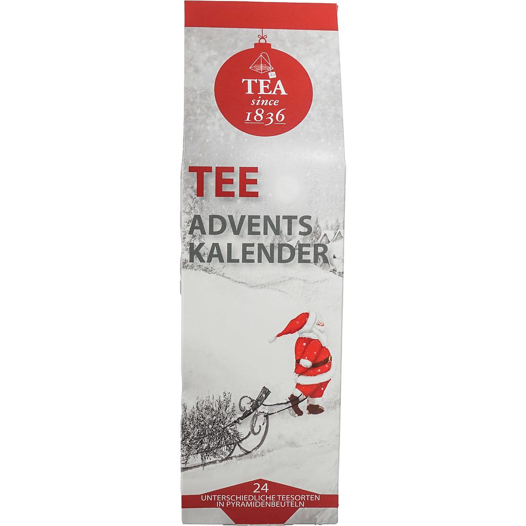Tee-Adventskalender „Norwin“ mit 24 Pyramidenbeuteln einzeln im Sachet verpackt Format 92 x 92 x 305 mm