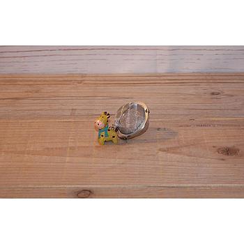 Tee-Ei "Pelle" Ø ca. 5 cm, Edelstahl, mit Anhänger, 