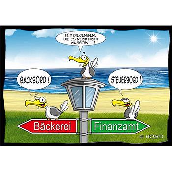 Hösti Postkarte Steuerbord - Backbord